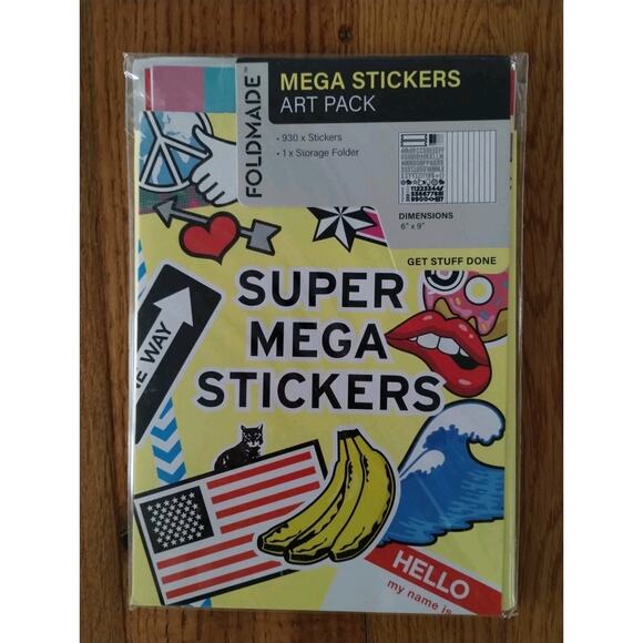 Foldmate Super Mega Stickers - 4 New Packs 3600+ Stickers! - Picture 2 of 4